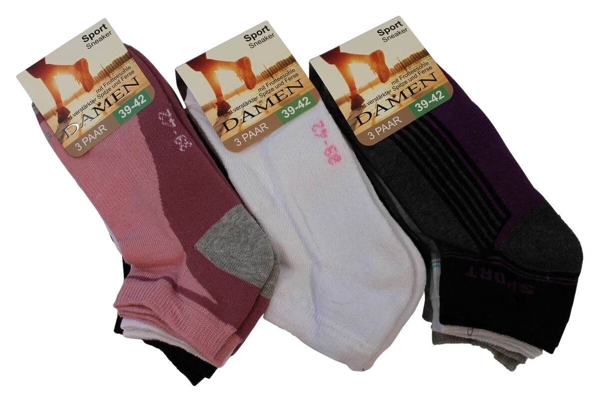 Damen-Socken sortiert 1 Packstücke Größe 35-38