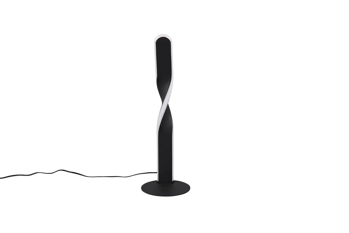 Reality LED Tischleuchte Ginko mattschwarz Metall H: ca. 40,5 cm 1 Brennstellen