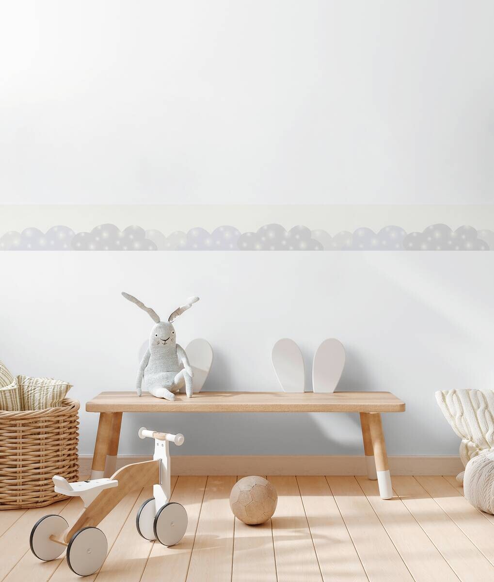 A.S.Creation Bordüre blau grau weiß B/H/D: ca. 17x500x6,8 cm