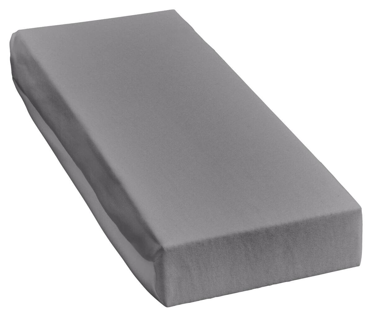 POCOline Microfaser Spannbetttuch grau 100% Polyester B/L: ca. 100x200 cm