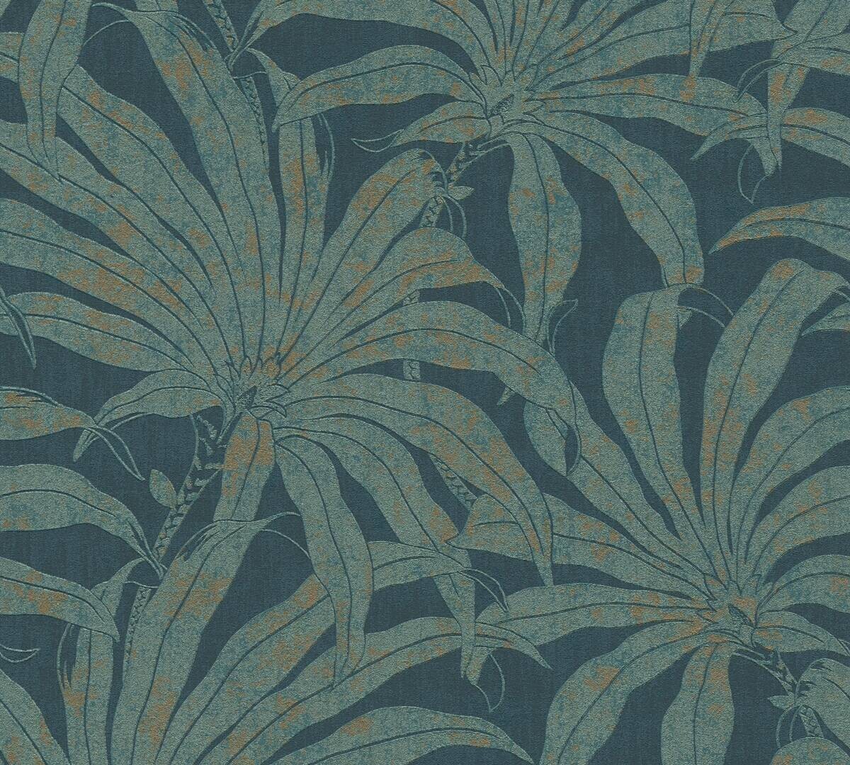 A.S.Creation Vliestapete blau gold petrol B/H/D: ca. 53x1005x9,2 cm