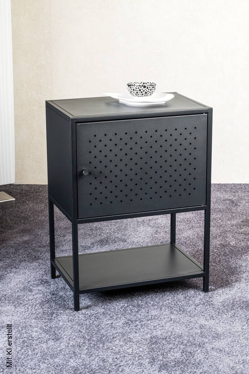 Beistelltisch schwarz B/H/T: ca. 45x61x32 cm