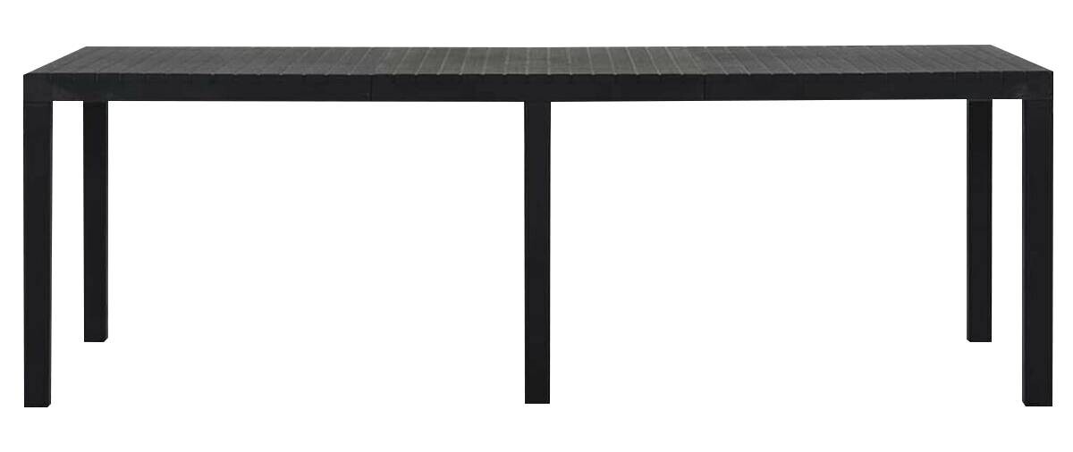 ProGarden Gartentisch Indo anthrazit Kunststoff B/H/L: ca. 90x72x220 cm