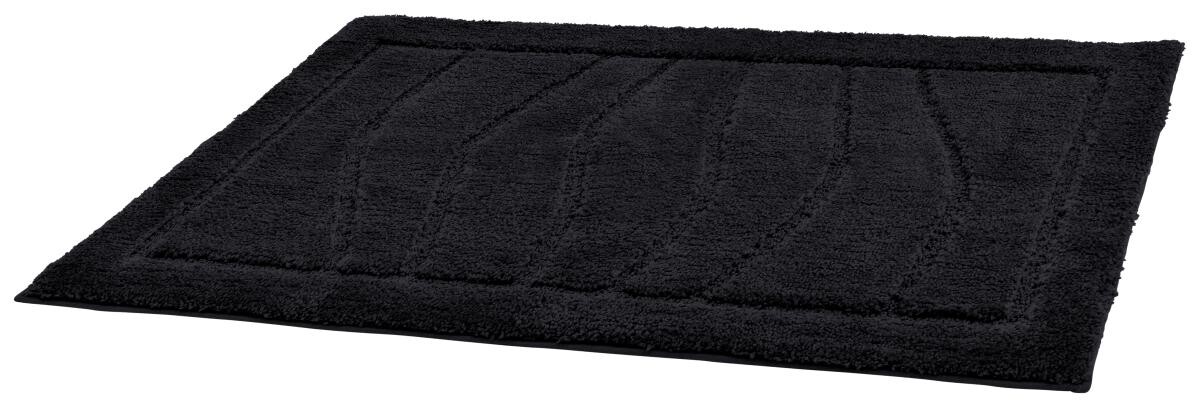 Tuffi Badematte Lasse schwarz 100% Polyester B/L: ca. 70x120 cm