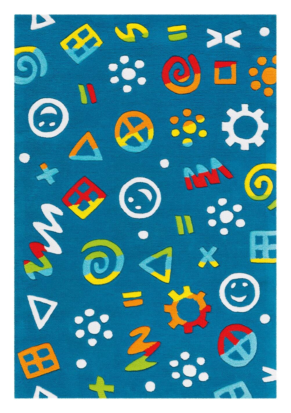 Arte Espina Kurzflorteppich Spirit Glowy 3146 blau B/L: ca. 110x160 cm