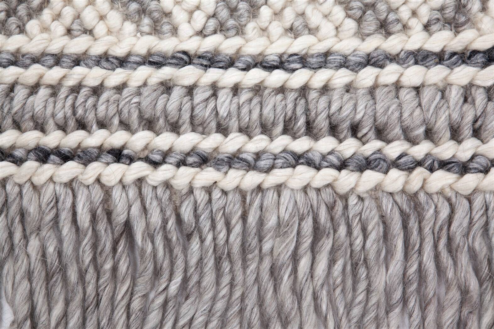 Kayoom Kurzflorteppich Natura 410 silber B/L: ca. 80x150 cm