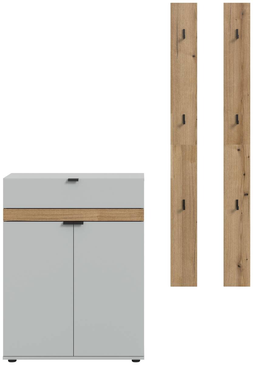 Garderobe Naro weiß Evoke Oak Nachbildung B/H/T: ca. 150x194x37 cm