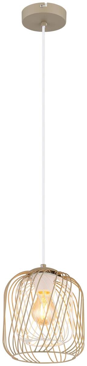 GLOBO Deckenleuchte DICHTI 15965H sand Metall H/D: ca. 150x18 cm E27 1 Brennstellen
