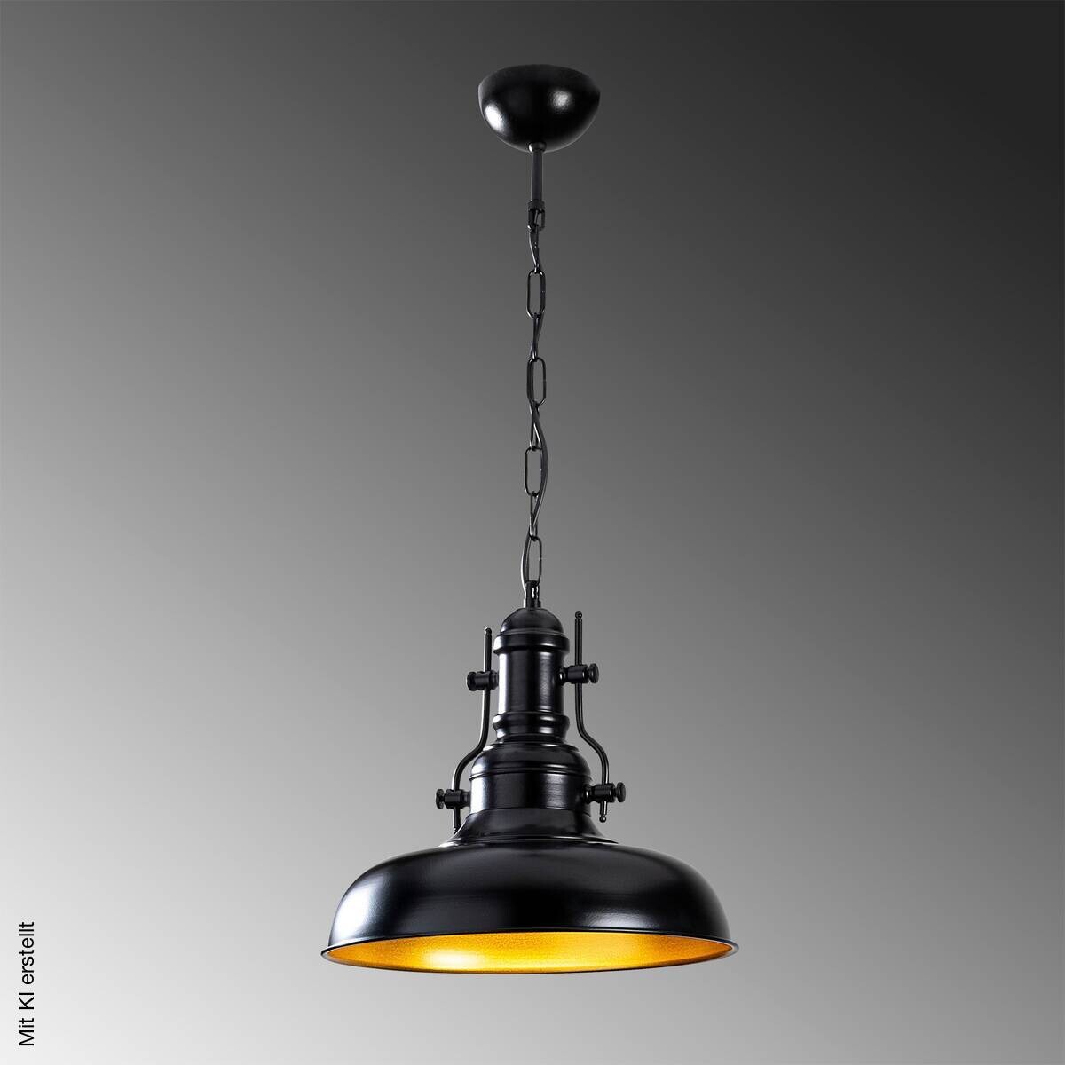 Opviq Pendelleuchte Berceste schwarz Metall B/H/T/L/D: ca. 32x78x32x32x32 cm E27 1 Brennstellen