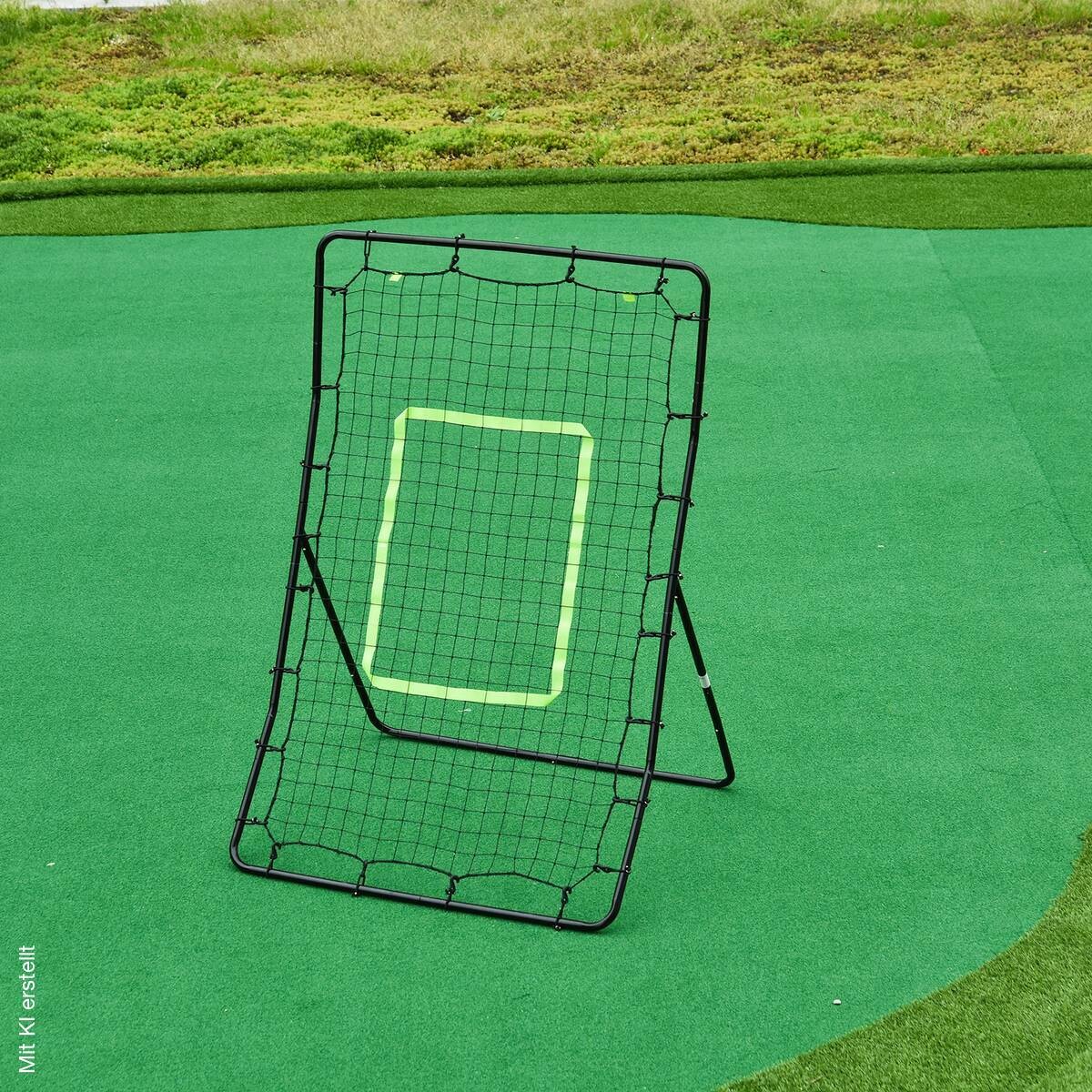 HOMCOM Netzrückprallwand Rebounder schwarz B/H/L: ca. 90x140x80 cm