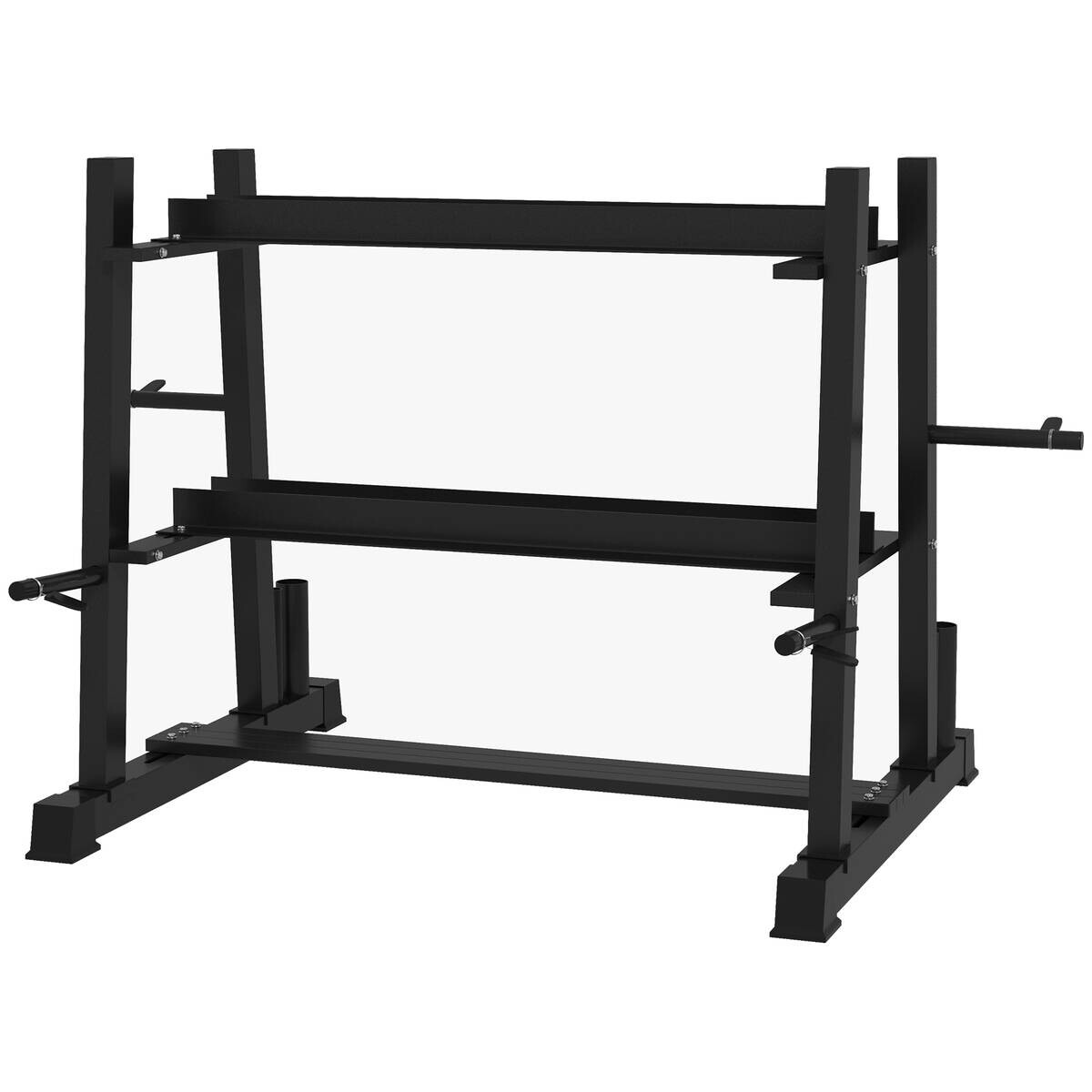 SPORTNOW Hantelständer schwarz Polypropylen B/H/L: ca. 75x131x80 cm