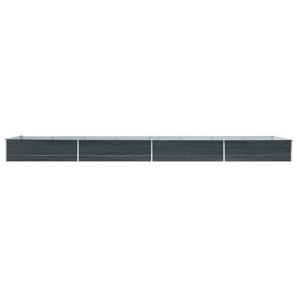 Garten-Hochbeet anthrazit Stahl B/H/L: ca. 80x45x600 cm
