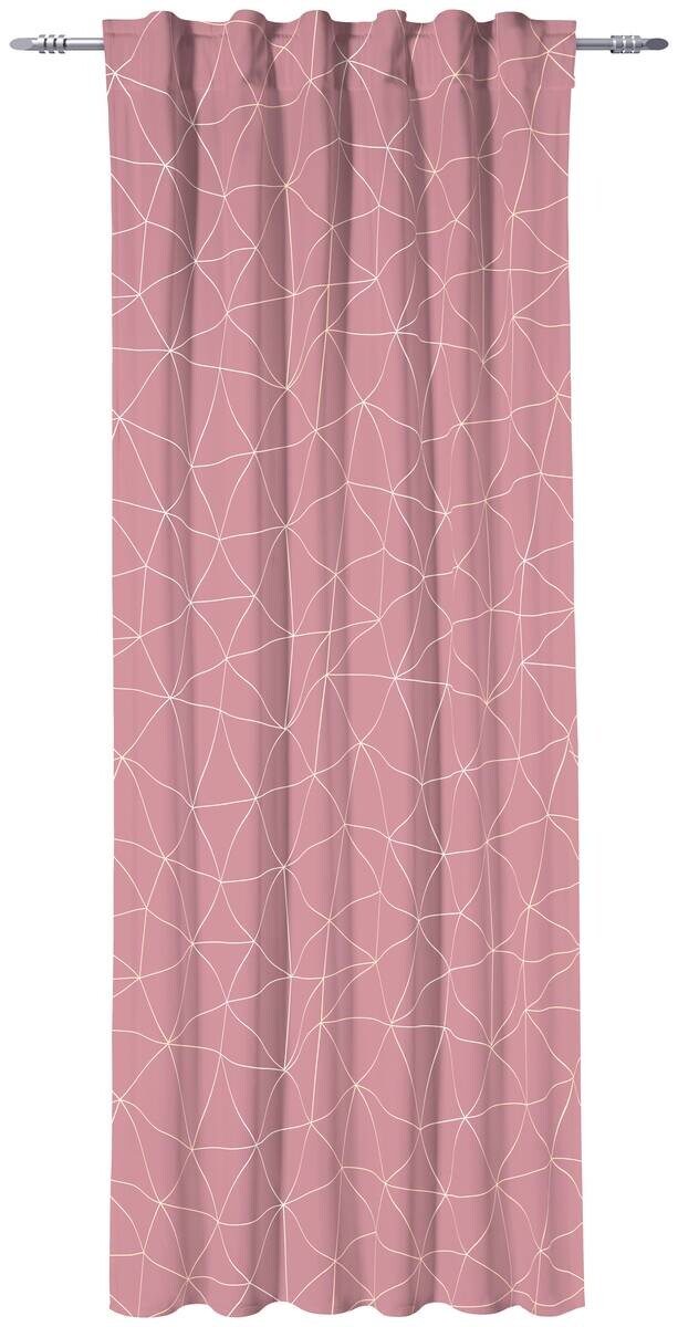 Verdunklungsvorhang Nizza rosa roségold 100% Polyester B/L: ca. 135x235 cm