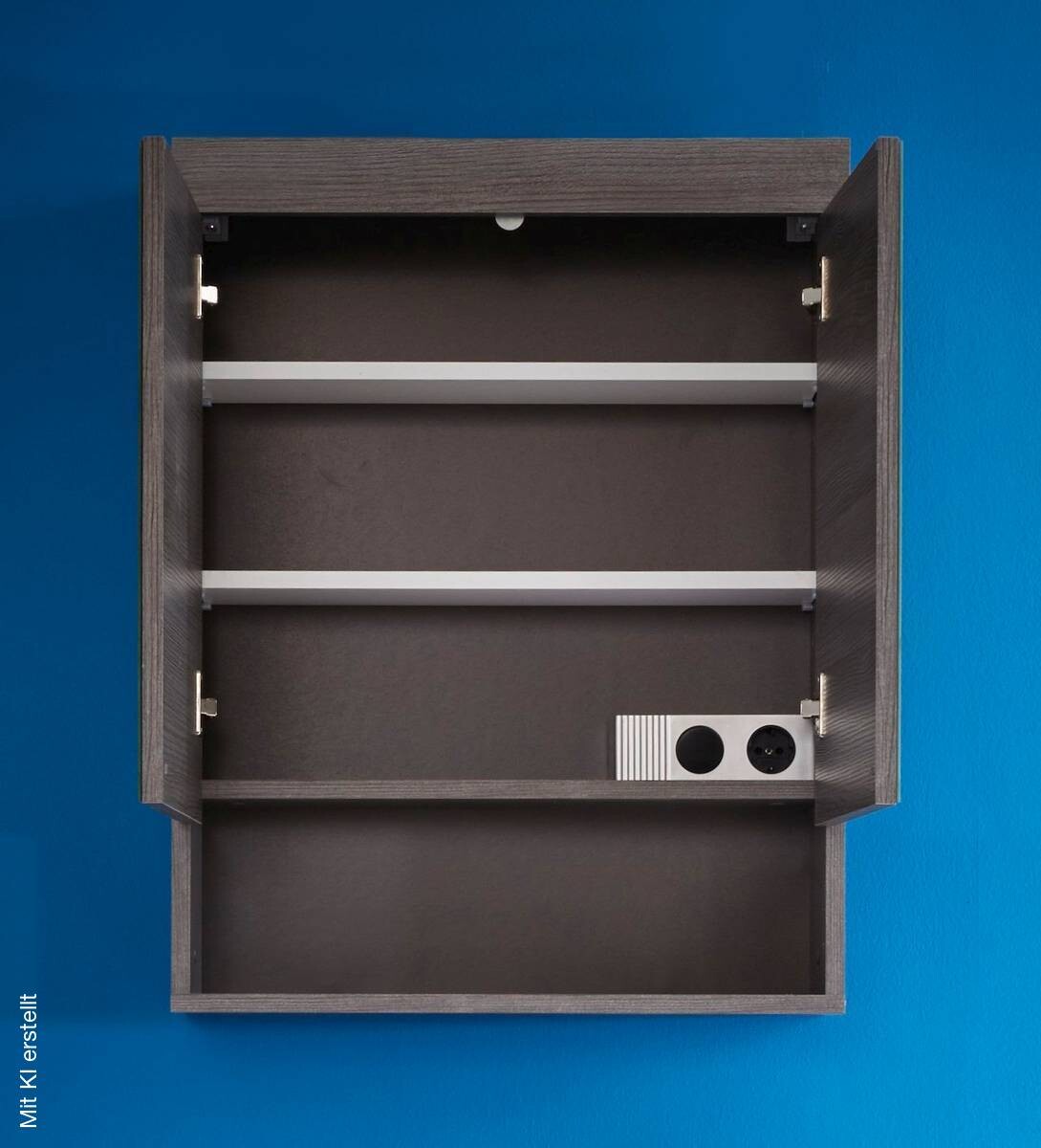 Spiegelschrank Runner Rauchsilber Nachbildung B/H/T: ca. 58x75x18 cm