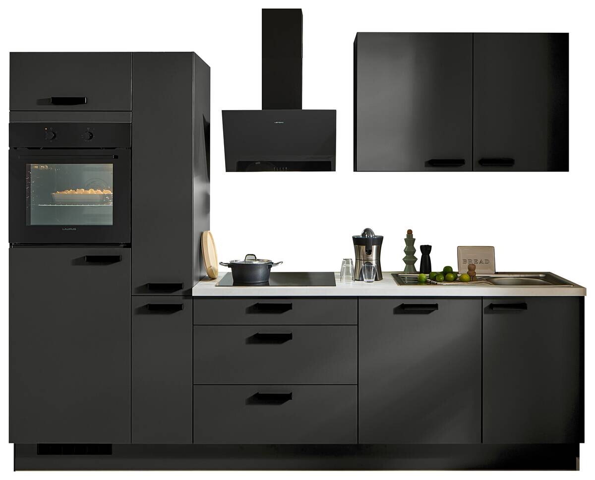 pino Küchenblock PN210 Graphit supermatt B/H/T: ca. 280x220,6x60 cm