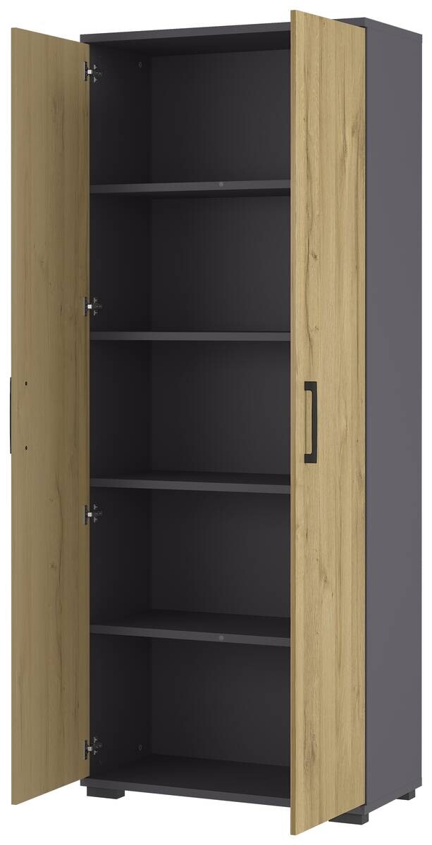 Aktenschrank 4250-564 Eiche Grand-Son Nachbildung Graphit B/H/T: ca. 80x200x40 cm