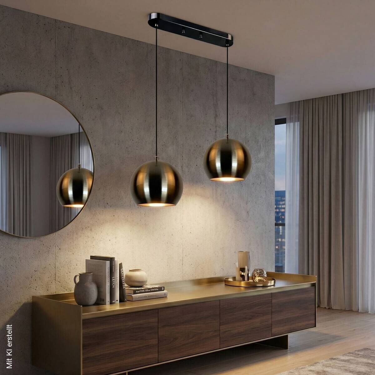 Opviq Pendelleuchte B/H/T: ca. 20x110x20 cm E27 2 Brennstellen