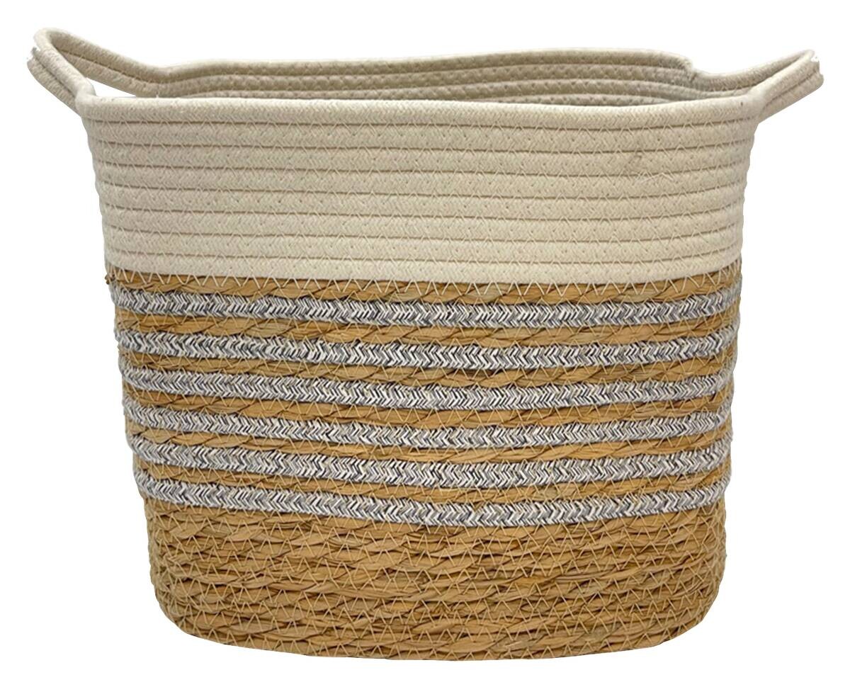 POCOline Korb weiß Baumwolle B/H/L: ca. 25x26x30 cm