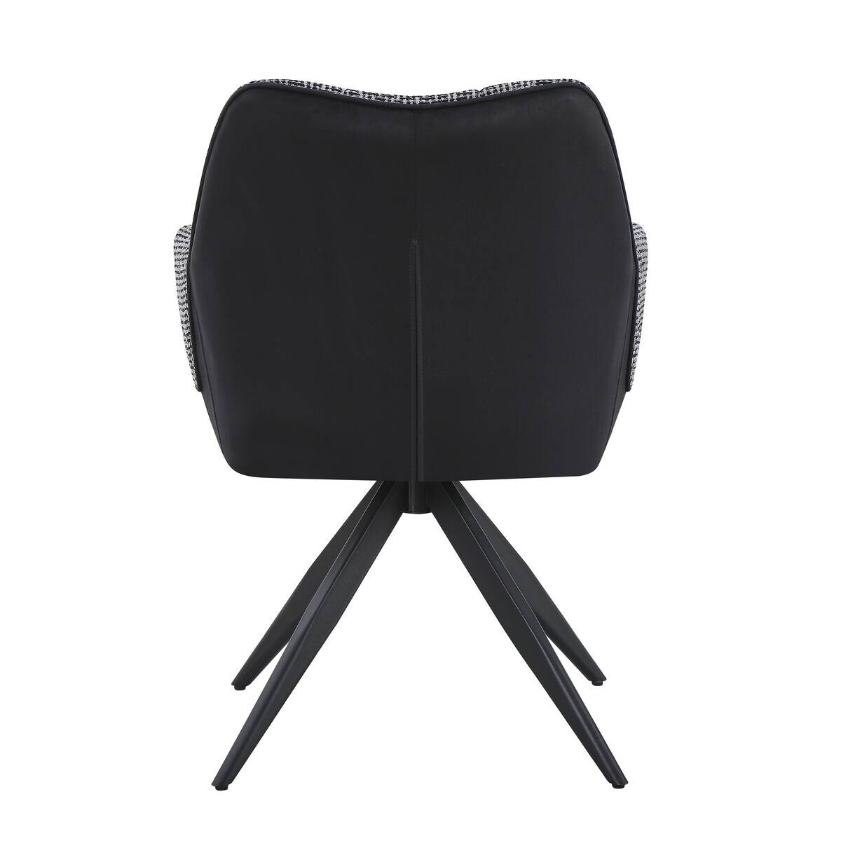 Armlehnstuhl Caro grau schwarz Webstoff B/H/T: ca. 65x86x61 cm
