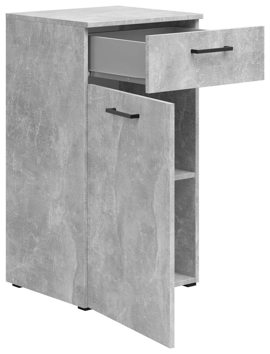 Kommode Multi-Stauraum Typ 13 Beton Optik B/H/T: ca. 45x83x40 cm