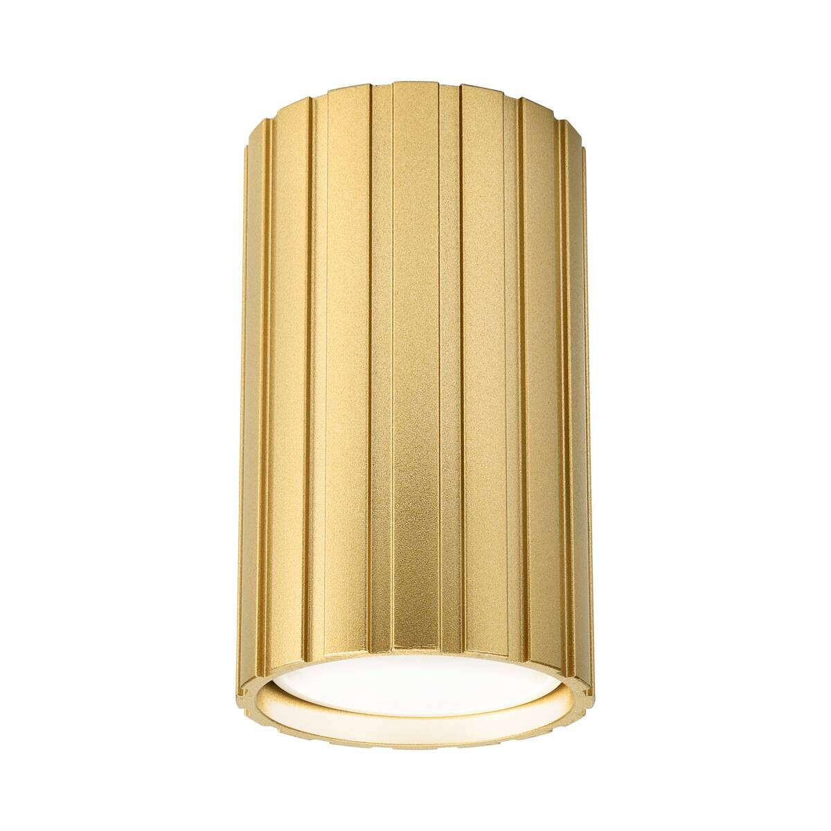 Lamkur Strahler Prisma gold Stahl B/H/L: ca. 6,5x10x6,5 cm 1 Brennstellen