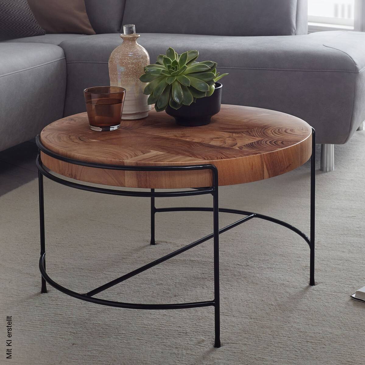 Couchtisch braun B/H/T: ca. 62x40x62 cm