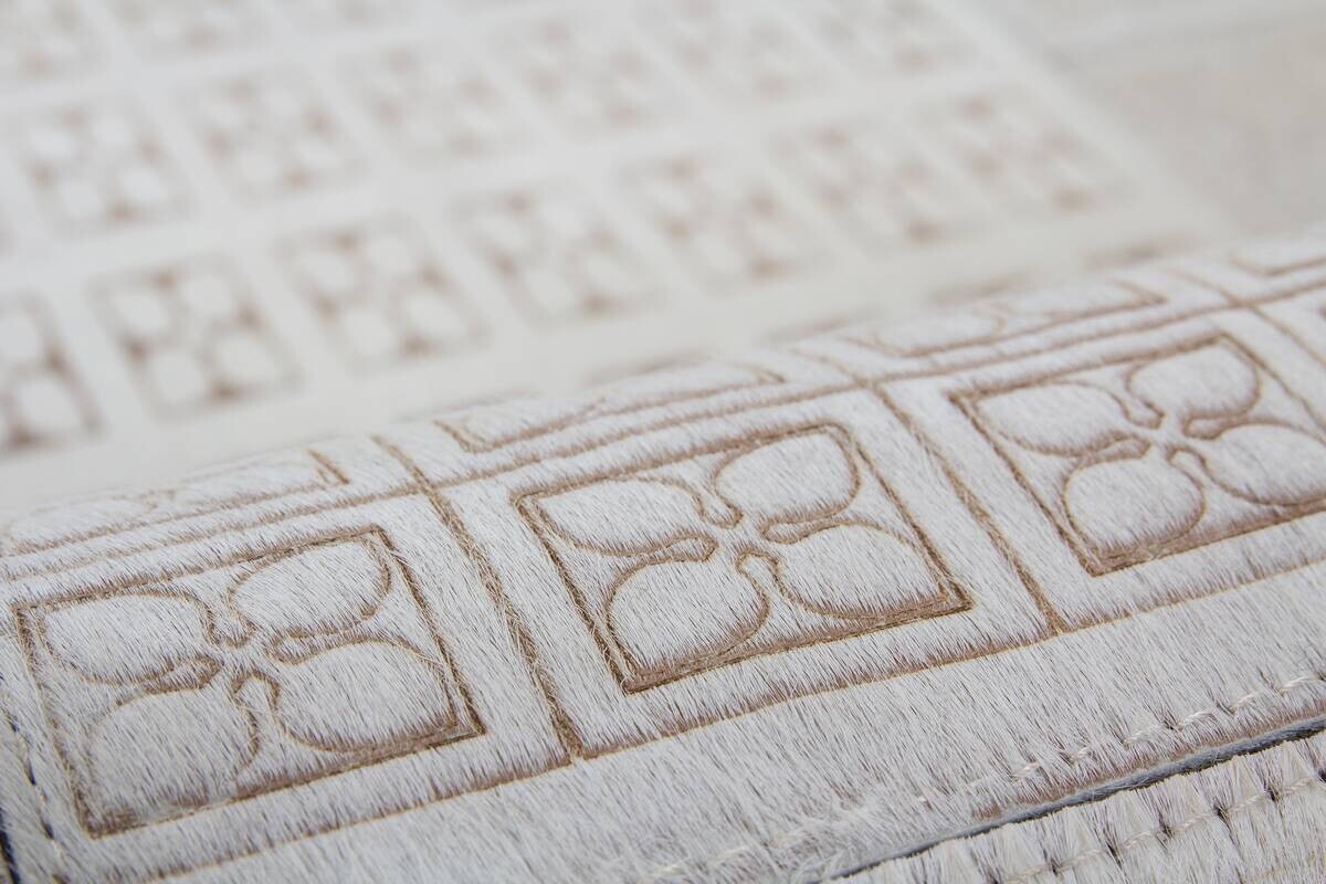 Kayoom Kurzflorteppich Gleam 560 weiß B/L: ca. 160x230 cm