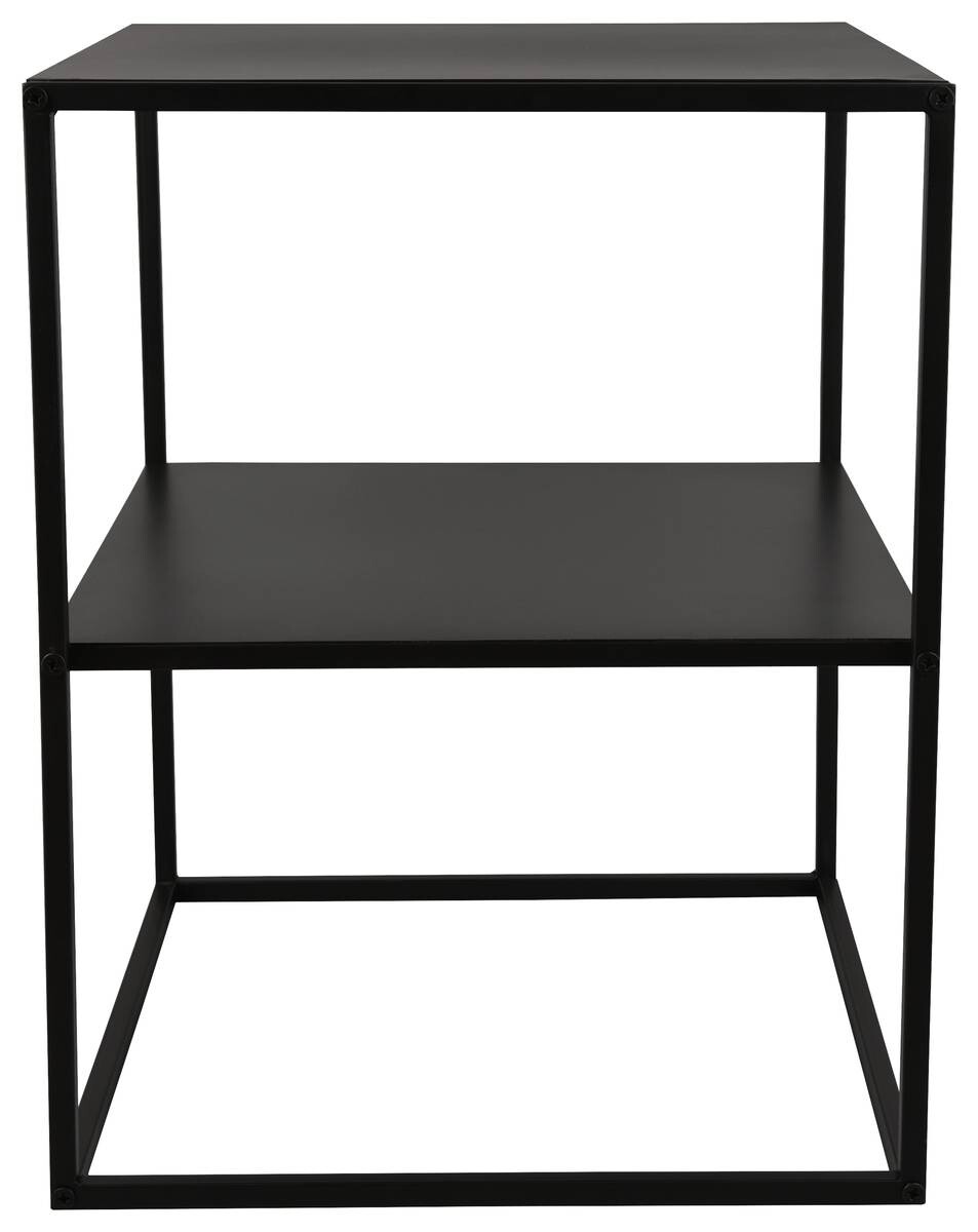 Beistelltisch Chloe schwarz lackiert Metall B/H/T: ca. 40x51x45 cm