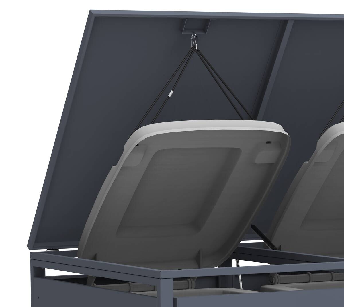 Westmann Mülltonnenbox Pedura anthrazit B/H/L: ca. 132x116x80 cm