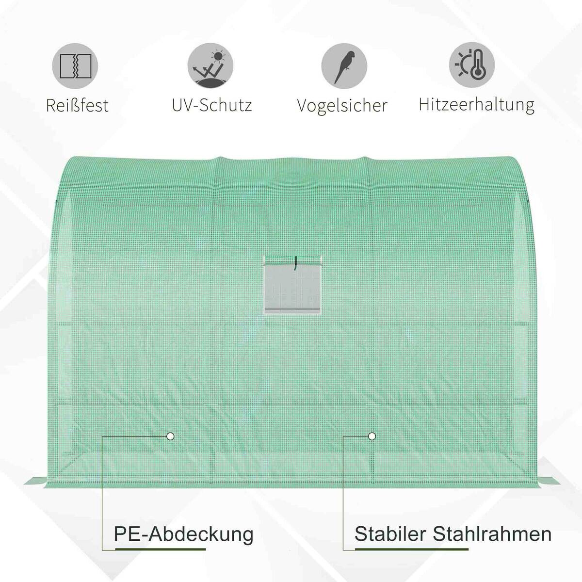 Outsunny Gewächshaus B/H/L: ca. 150x213x300 cm