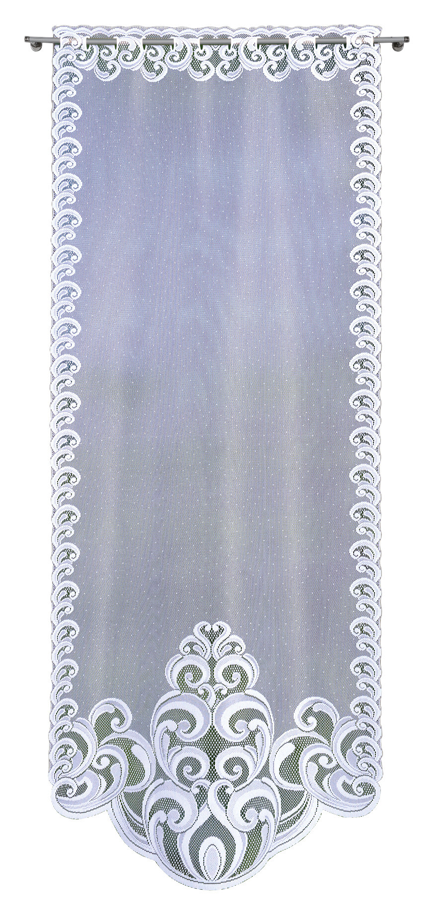 POCOline Scheibengardine Belize weiß B/L: ca. 60x160 cm