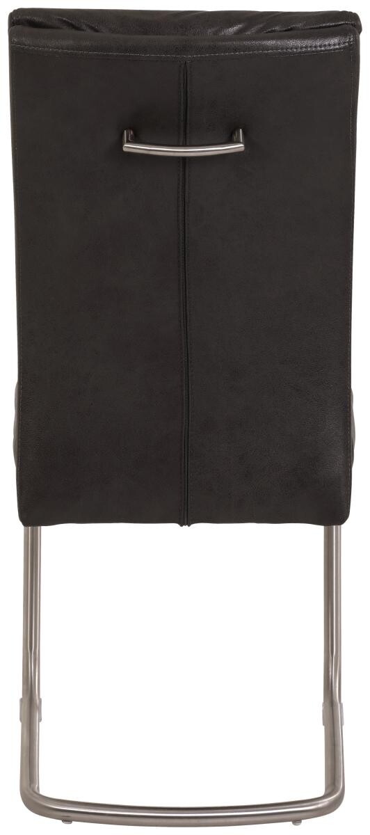 Schwingstuhl Paula 2er Set anthrazit Vintage Microfaser B/H/T: ca. 45x102x65 cm
