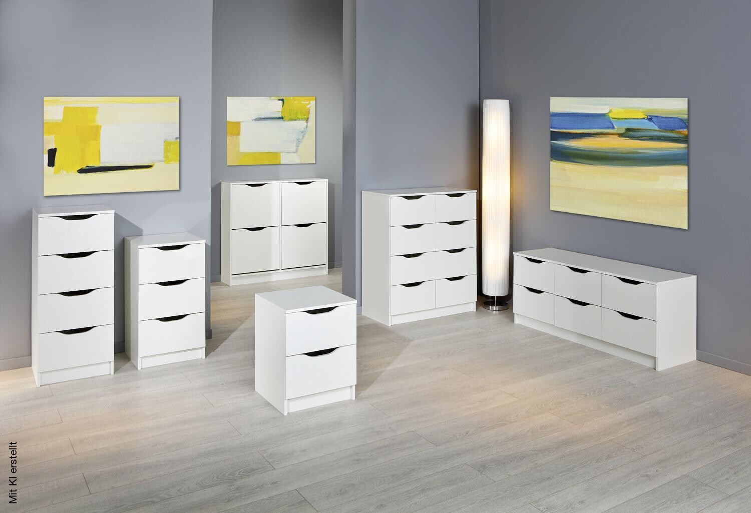 Kommode WESTPHALEN weiß B/H/T: ca. 41x71x40 cm