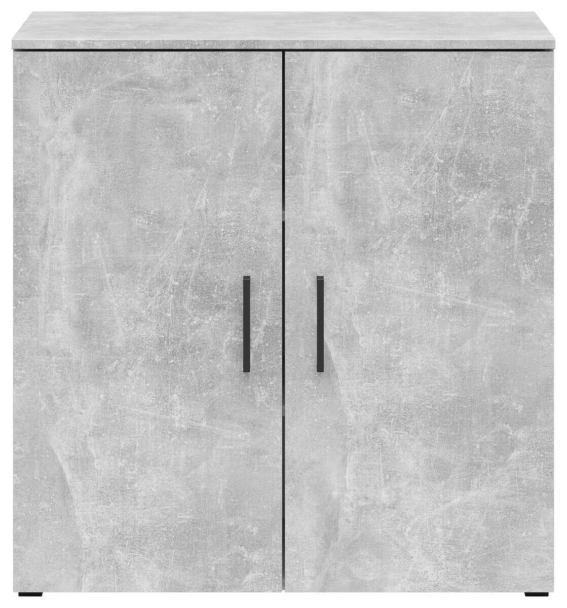 Kommode Multi-Stauraum Typ 24 Beton Optik B/H/T: ca. 80x83x40 cm