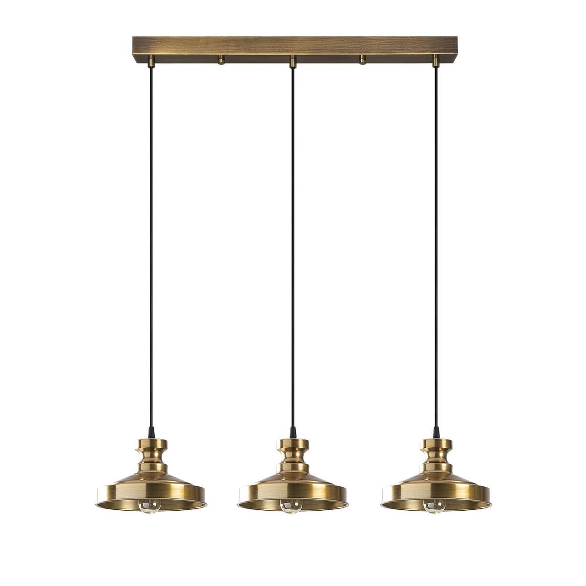 Opviq Pendelleuchte Berceste Metall B/H/T/L: ca. 72x109x22x72 cm E27 3 Brennstellen