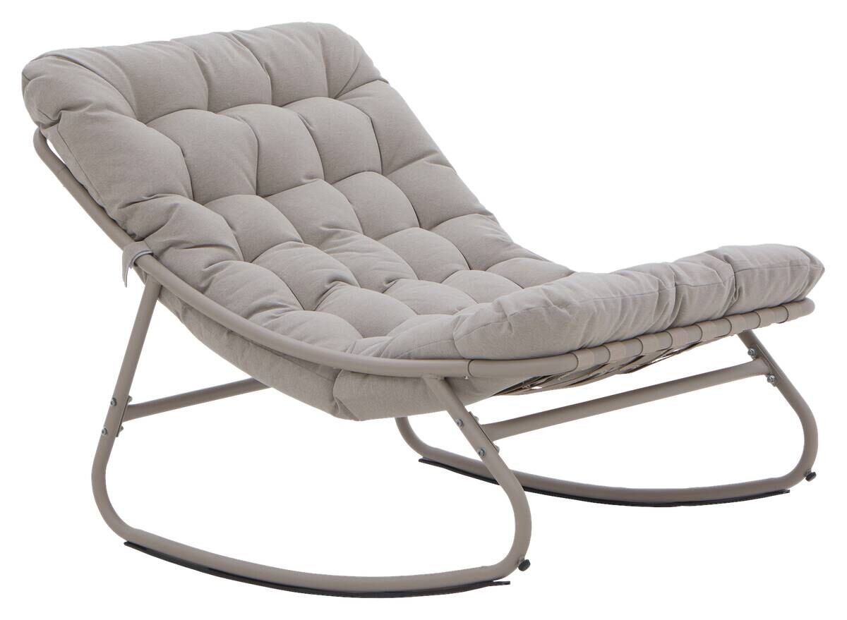 POCOline Gartenstuhl beige Polyester B/H/L: ca. 78x74x101 cm