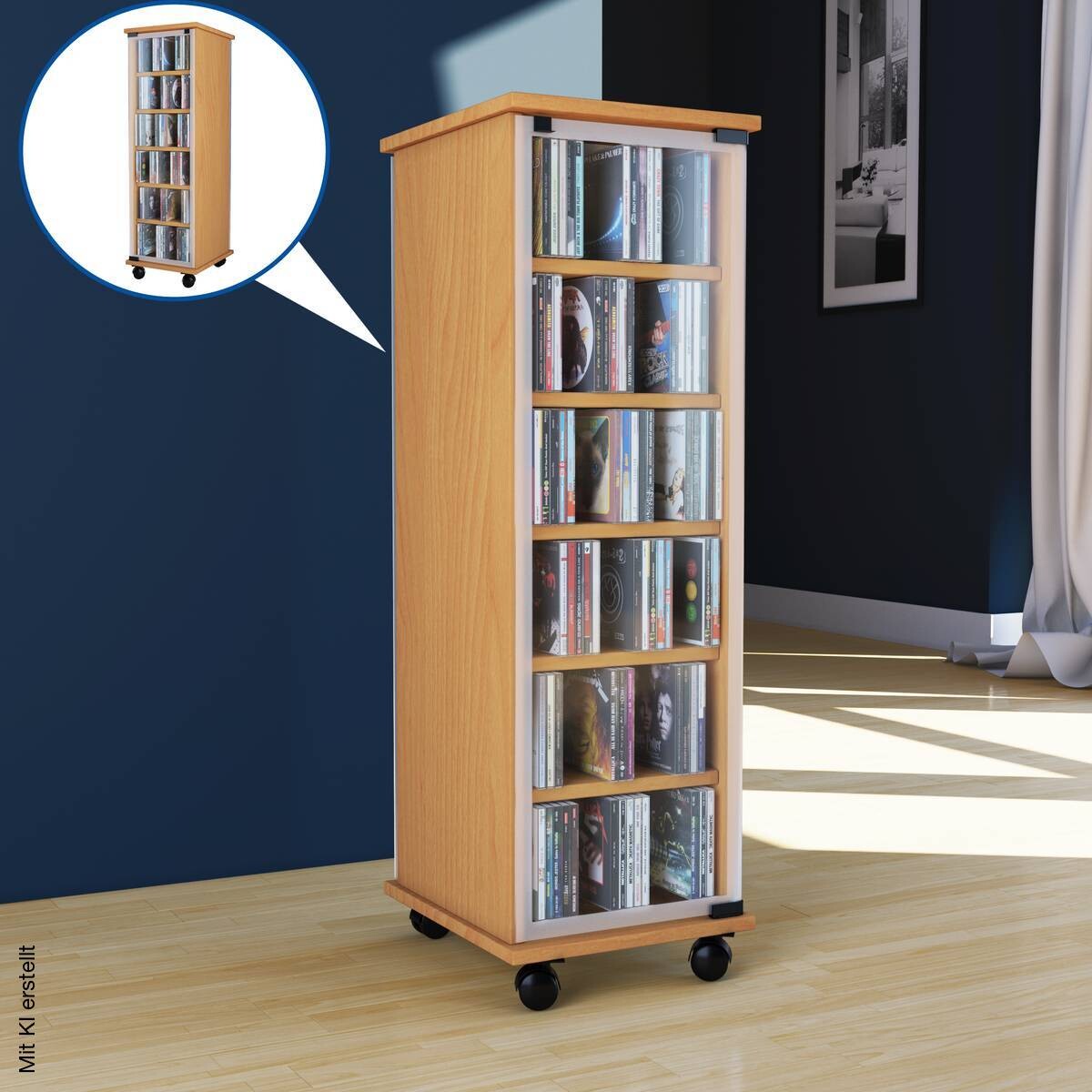 Regal Valenza buche Nachbildung Holzwerkstoff B/H/T: ca. 31x97,5x35 cm