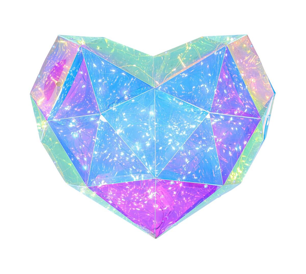 Nolo LED-Dekoleuchte Heart transparent B/H/T: ca. 45x9x38 cm