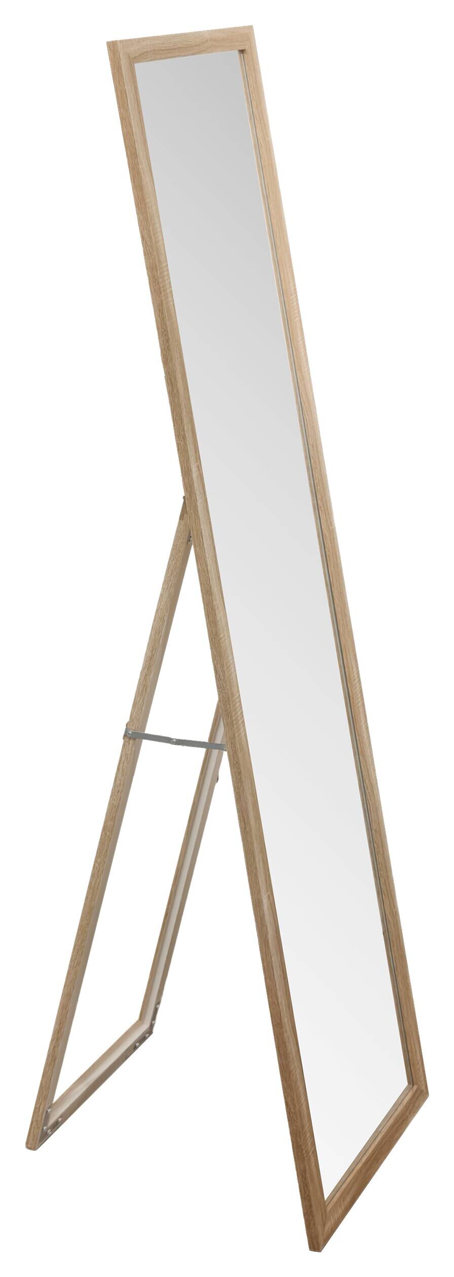 Standspiegel natur Holz B/H/L: ca. 1,5x144,5x34,5 cm