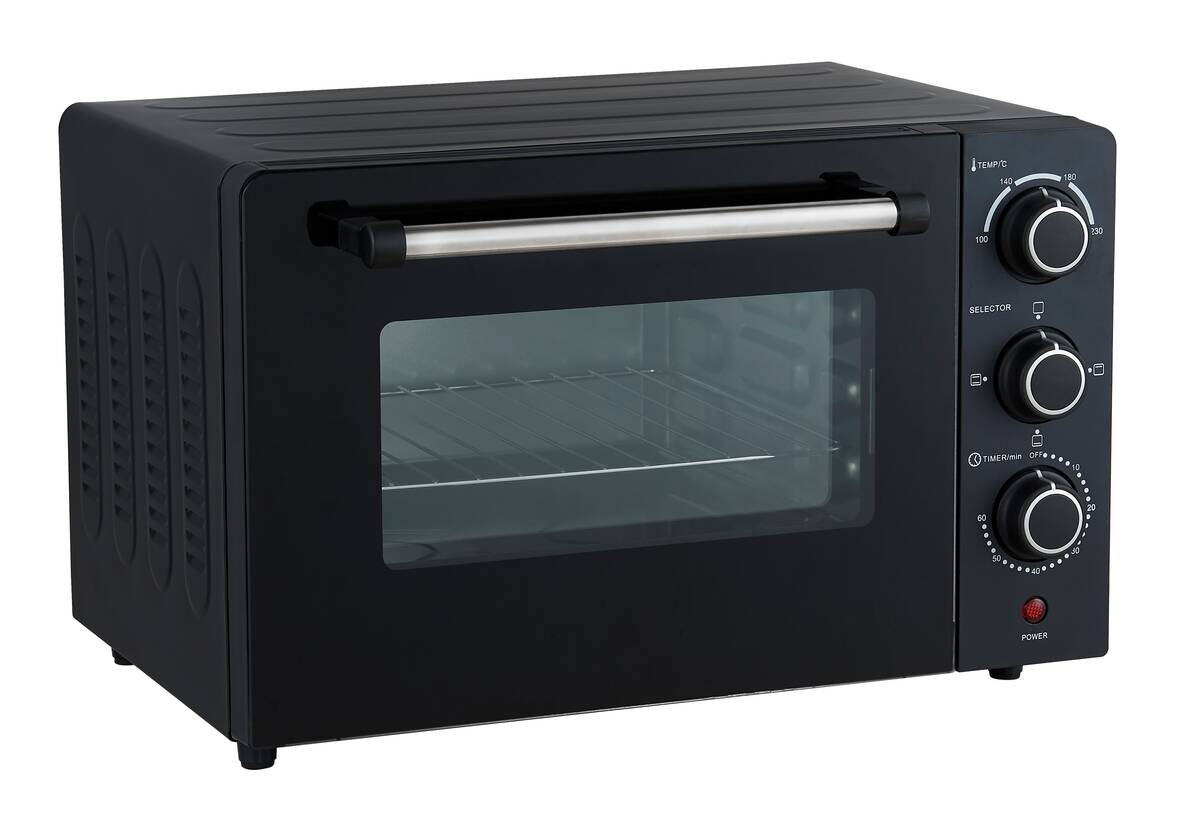 POCOline Mini-Backofen silber Glas B/H/L: ca. 32,6x27,1x42,3 cm ca. 18 l