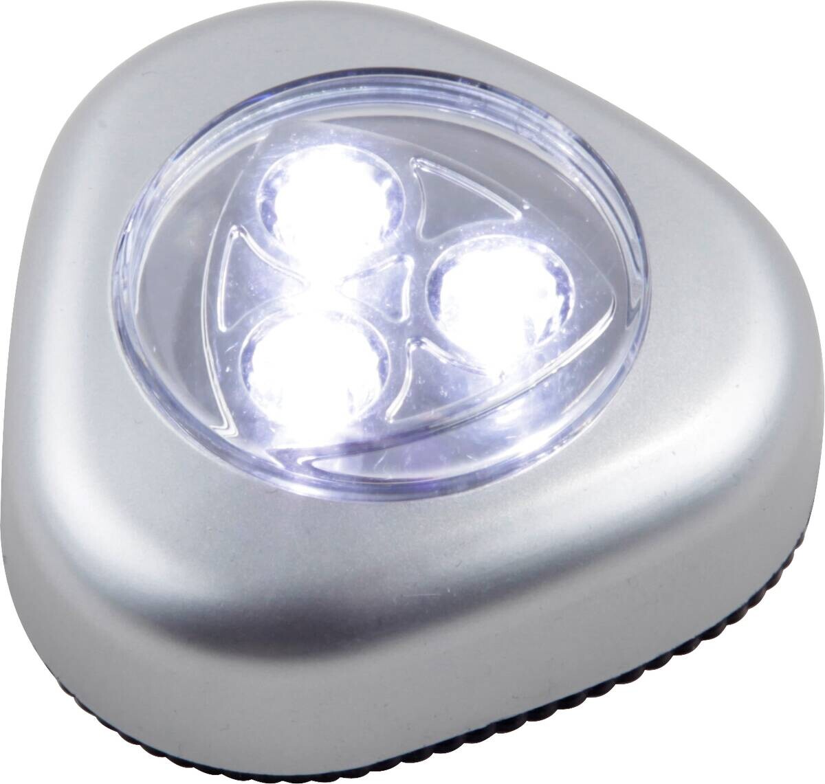 GLOBO Drücklicht 31909 silber klar Kunststoff B/H/L: ca. 7x3x7 cm