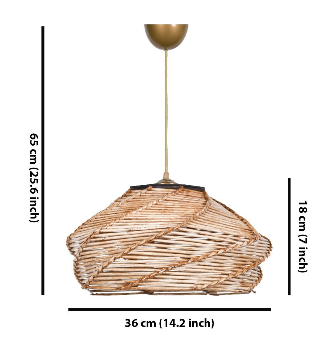 Opviq Pendelleuchte Ovale kamel B/H/T/L/D: ca. 36x65x36x36x36 cm E27 1 Brennstellen