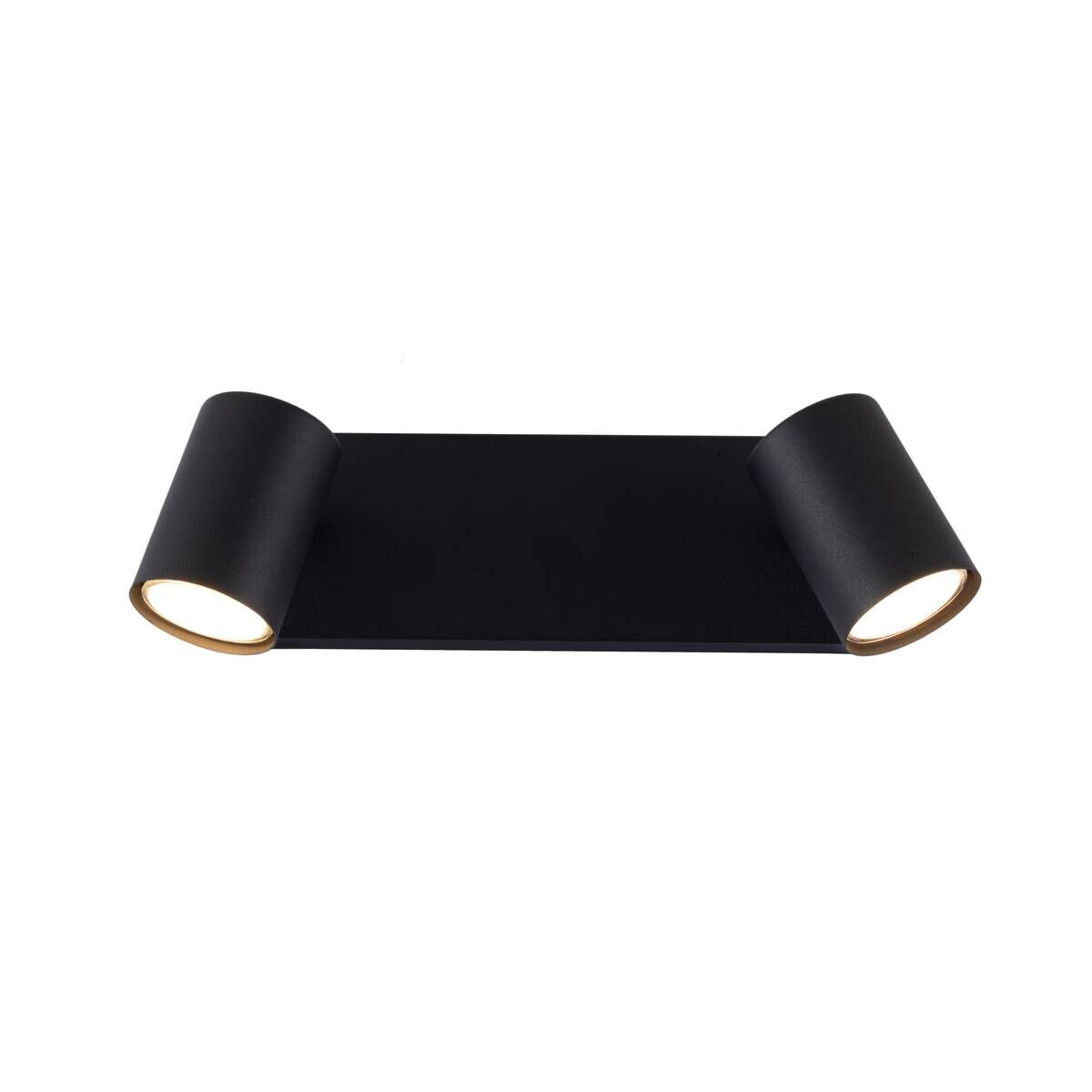 POCOline Spot 2-flg. Thanina schwarz Metall B/H/L: ca. 8x12x34 cm GU10 2 Brennstellen