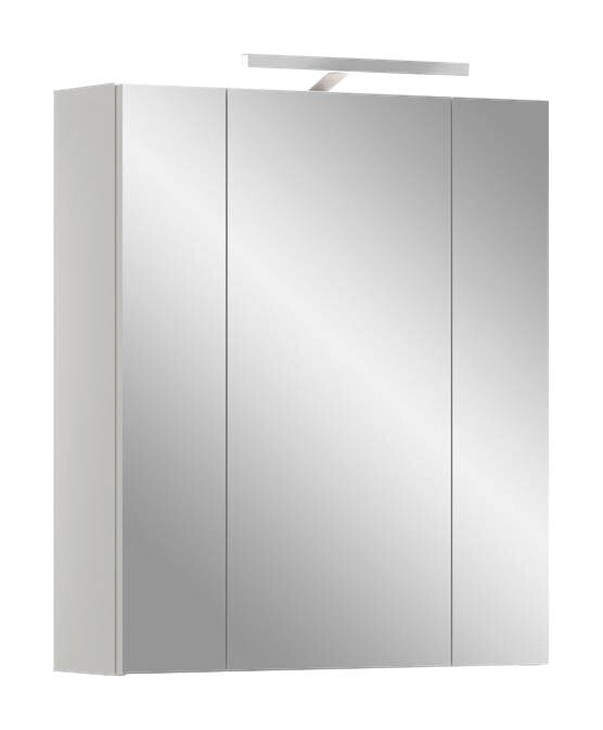 Spiegelschrank Ice weiß weiß Hochglanz B/H/T: ca. 60x55x46 cm