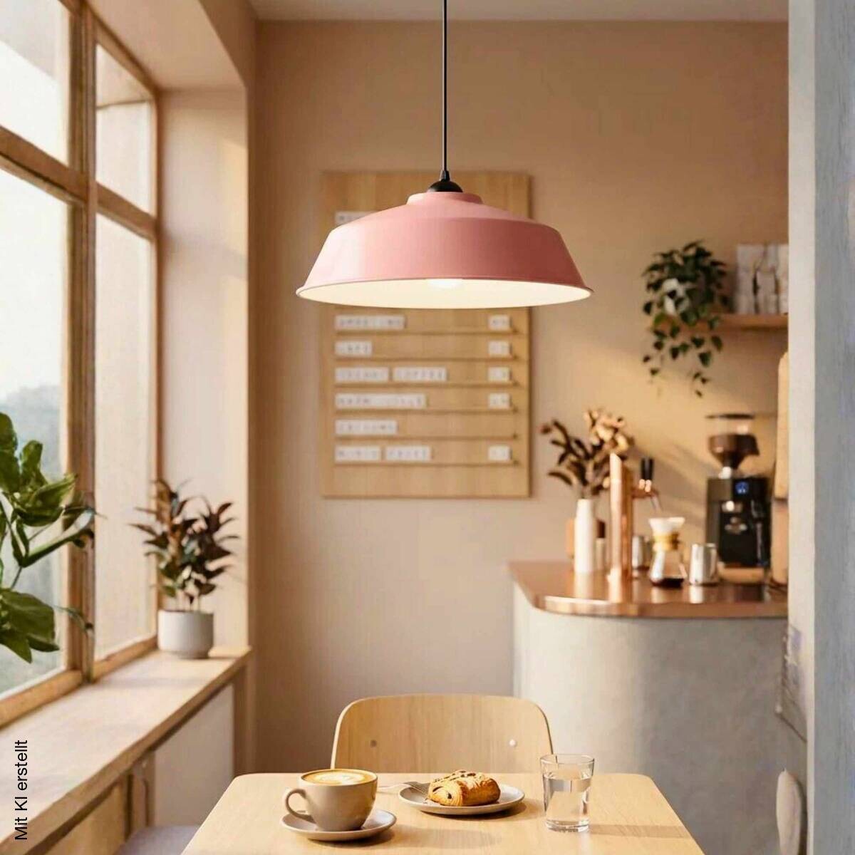 Opviq Pendelleuchte rosa B/H/T: ca. 35,5x120x35,5 cm E27 1 Brennstellen