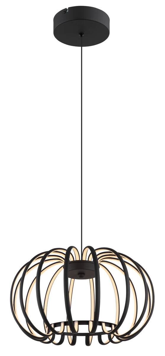 GLOBO LED-Pendelleuchte schwarz Aluminium Metall H/D: ca. 120x40 cm 1 Brennstellen