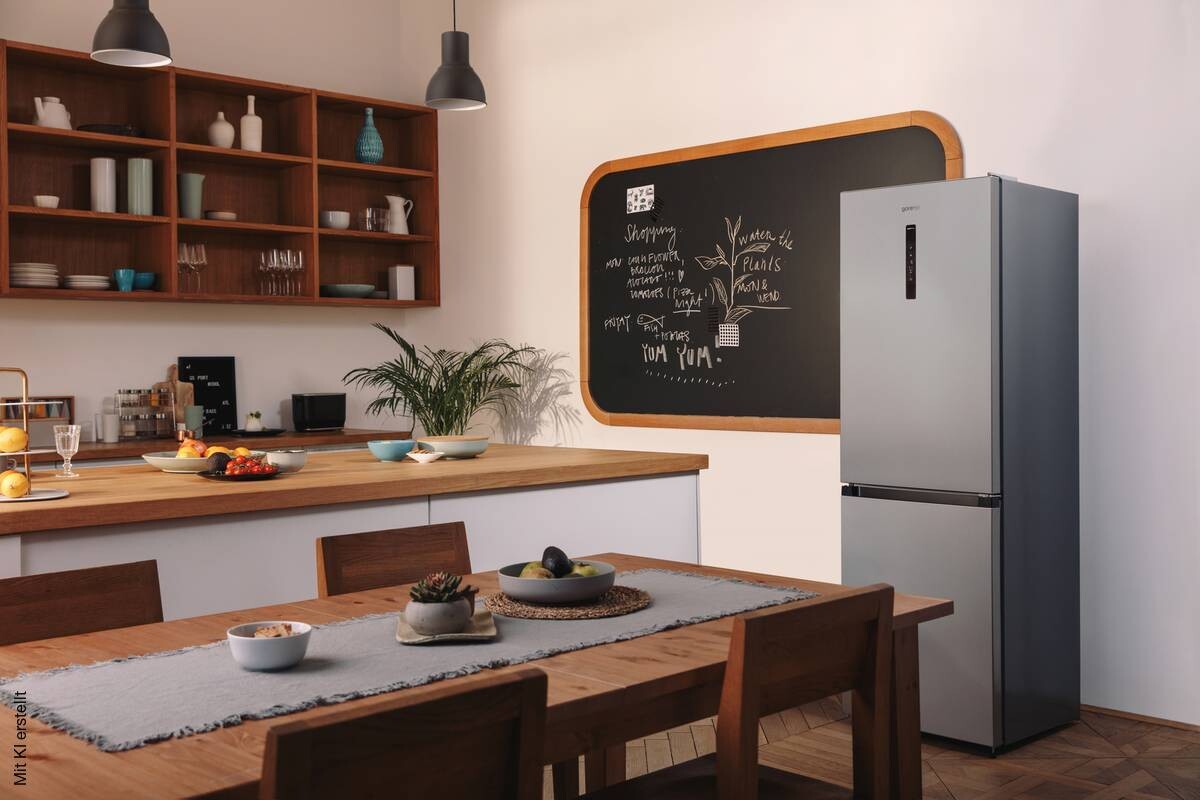 Gorenje Kühl-/Gefrierkombination NRK619CAXL4 EEK: C Spektrum: A bis G Kühlen: 207 Gefrieren: 97 36dB Inox B/H/T: ca. 59,5x186x59 cm