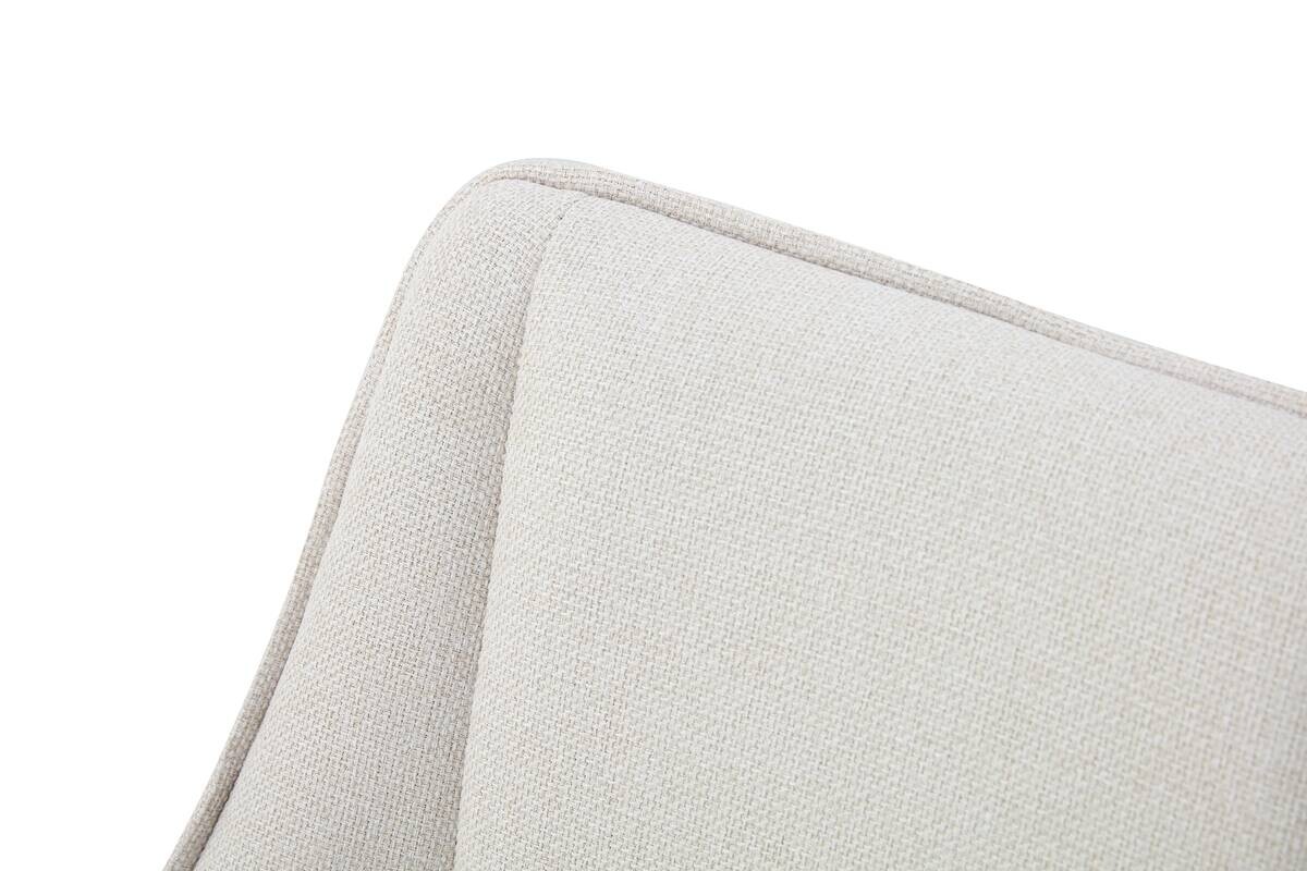 Stuhl HELEN, 2er Set creme Webstoff B/H/T: ca. 56x63x91 cm