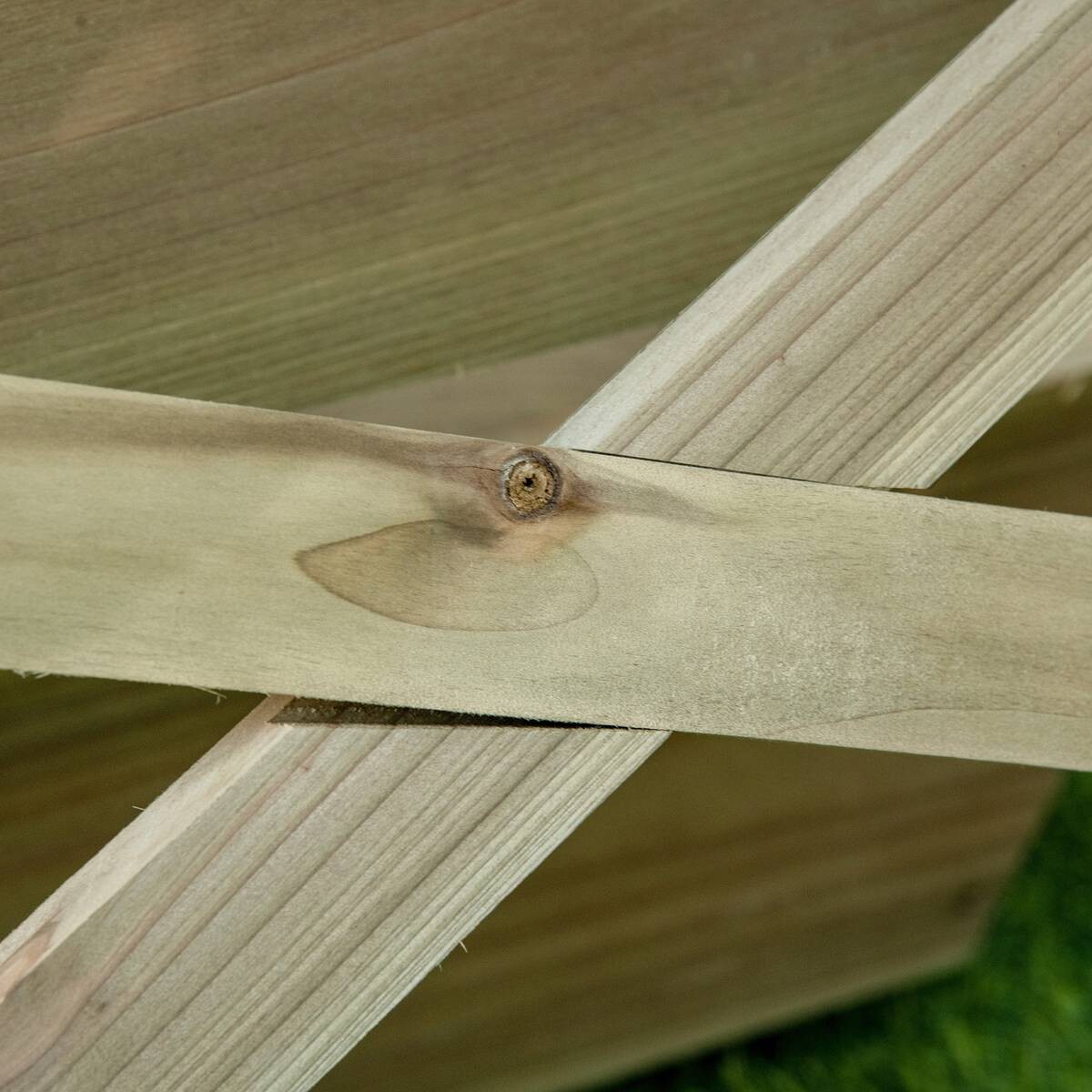 Outsunny Blumentreppe natur Holz B/H/L: ca. 61x77x71 cm