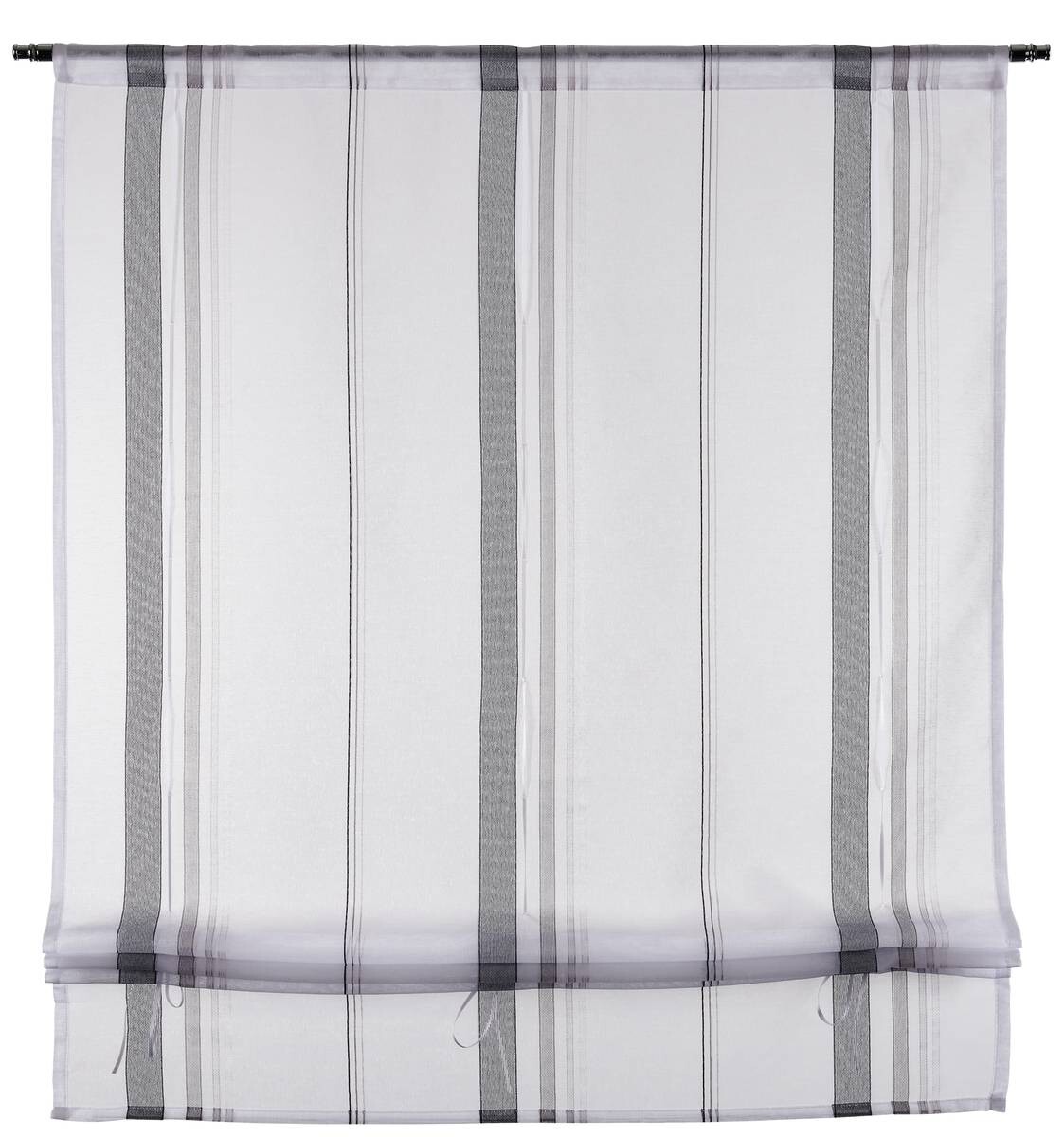 POCOline Bändchenrollo Lottie grau B/L: ca. 40x140 cm
